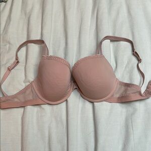 Women's Nude Lace Trim Bra